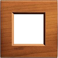 Рамка прямоугольная Legrand BTicino LivingLight 2 мод Американская вишня  картинка
